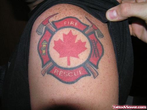 Feuerwehr Fire Fighter Tattoo