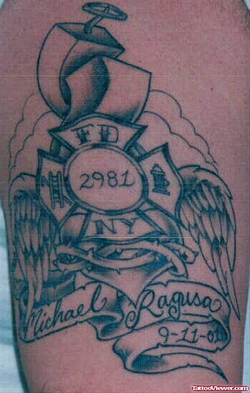 Vincent Fire Fighter Tattoo
