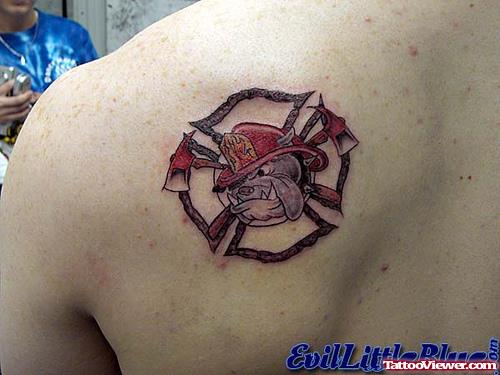 Fire Fighter Bull Tattoo