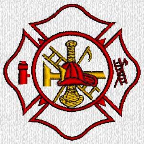Firefighter Maltese Cross Tattoo Design