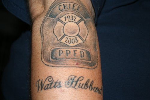 Fire ChiefвЂ™s Tattoo On Arm