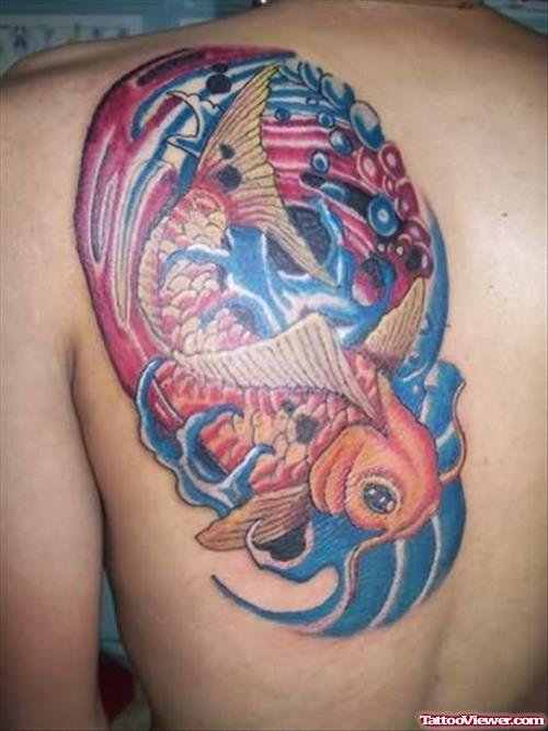Large Fish Back Tattoo