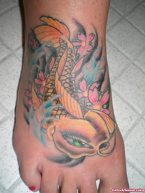 Fish Tattoo For Foot