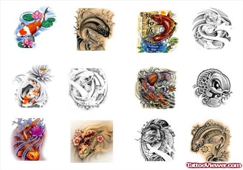 Koi Fish Tattoo Design Gallery