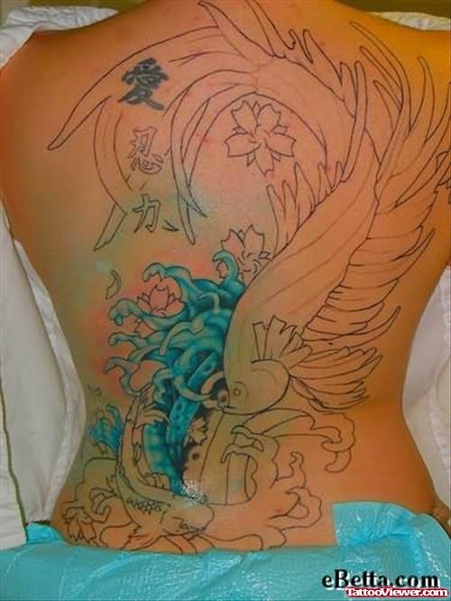 Fish Tattoos On Back For Women