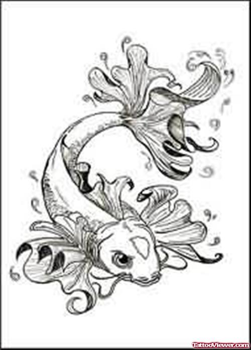Koi Fish Tattoos Design Photo
