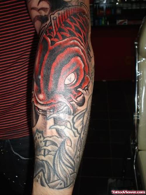 Coverup Fish Tattoo On Arm