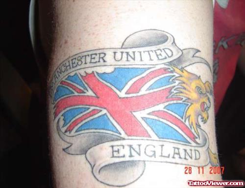 England Flag Tattoo