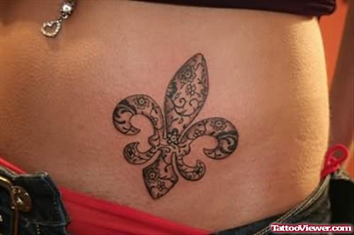 Pretty Fleur De Lis Tattoo