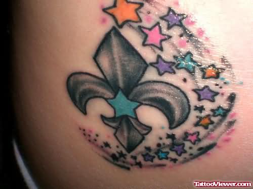 Charming Fleur De Lis Tattoos