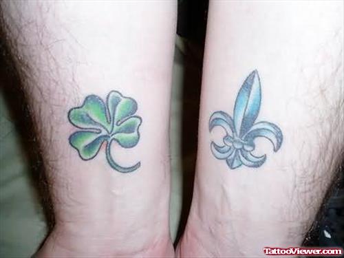 Fleur De Lis Tattoo On Wrists