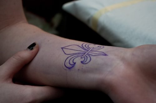 Fleur De Lis Tattoo New Style