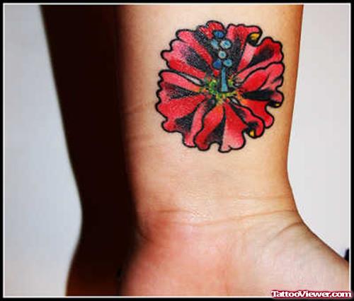 Wrist Flower Tattoo