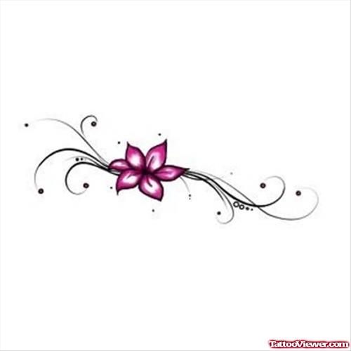 Vine Flower Tattoo Design