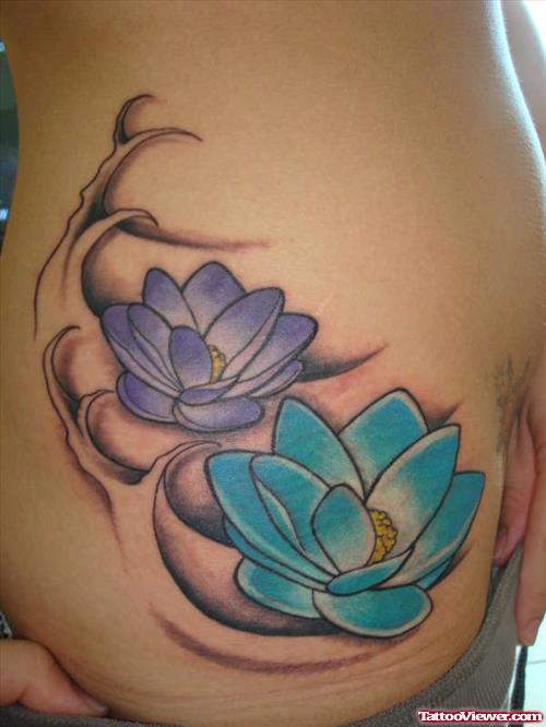 Flower Tattoos On Rib
