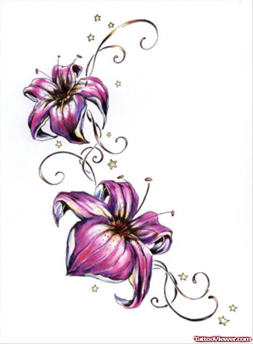 Awesome Flowers Tattoos Designs