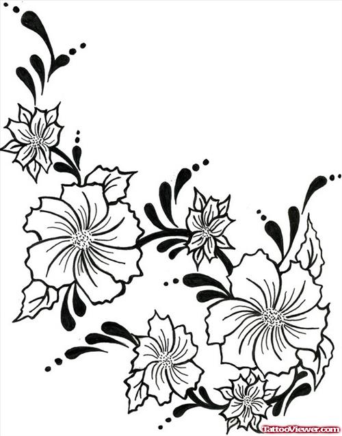 Gre Flower Tattoos Design