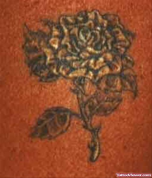 Golden Flower Tattoo