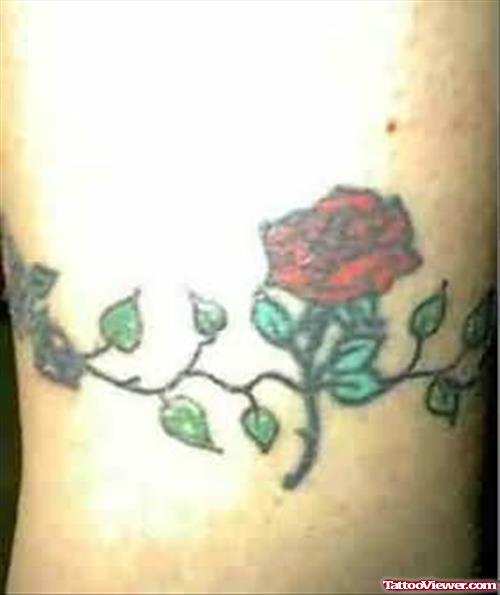 Rose Flower Band Tattoo
