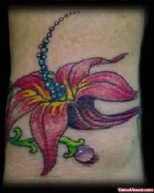 Trendy Flower Tattoo