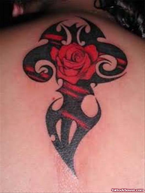 Shining Rose Flower Tattoo