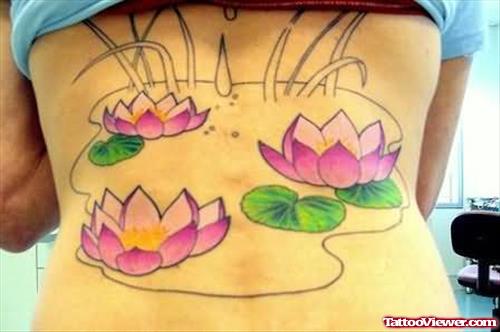 Lotus Tattoos On Back