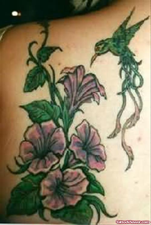 Lily Flowers Tattoos On Back