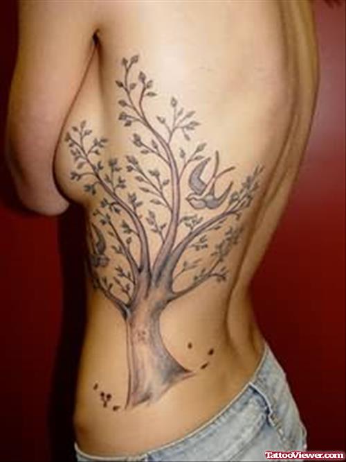 Rib Tree Beautiful Tattoo