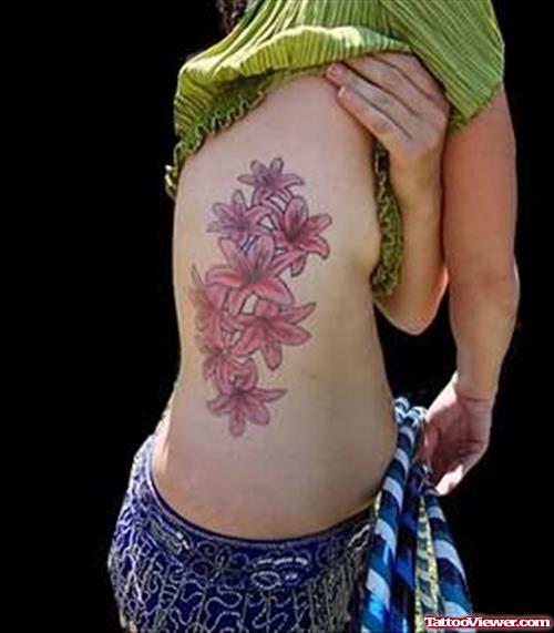 Side Flower Tattoo