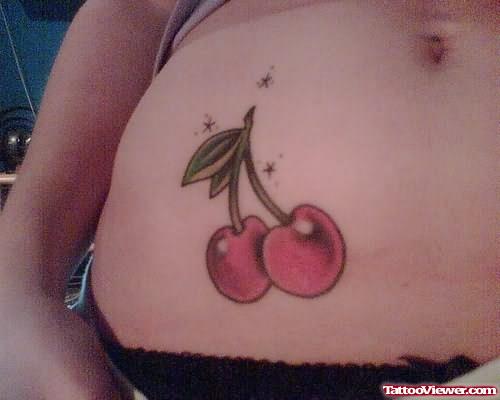 Lovely Cherry Tattoos Designs Pictures