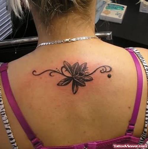 New Flower Tattoo Design On Back
