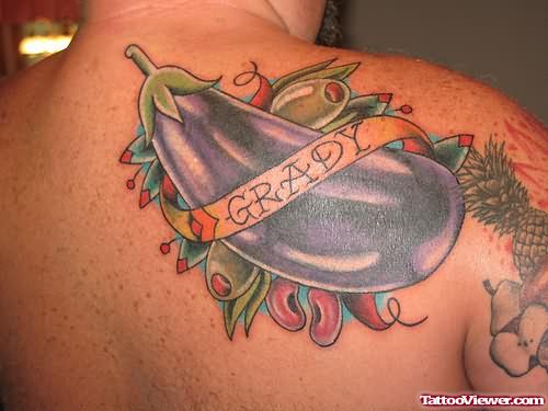 Grady Flower Tattoo On Shoulder
