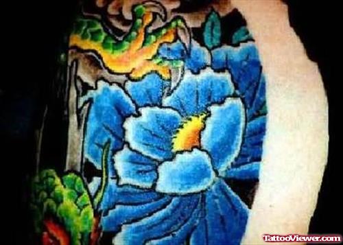 Anemone Tattoo On Shoulder
