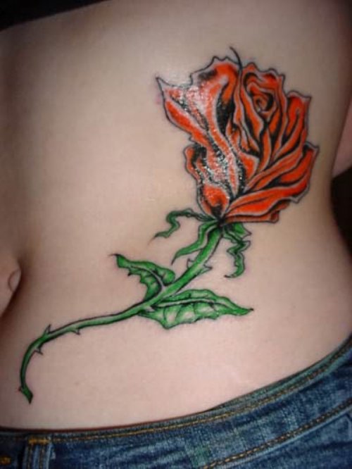 Rose Flower Tattoos For women