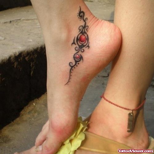 Tribal Foot Tattoo