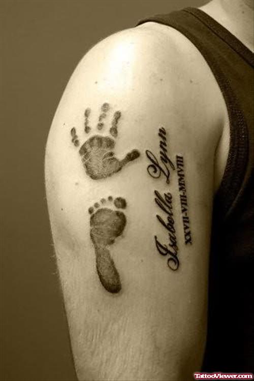 Hand and Footprint Tattoo