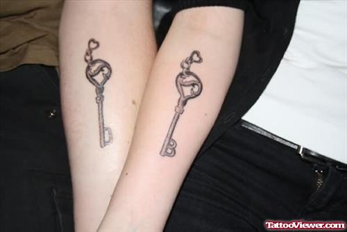 Friendship Key Tattoos
