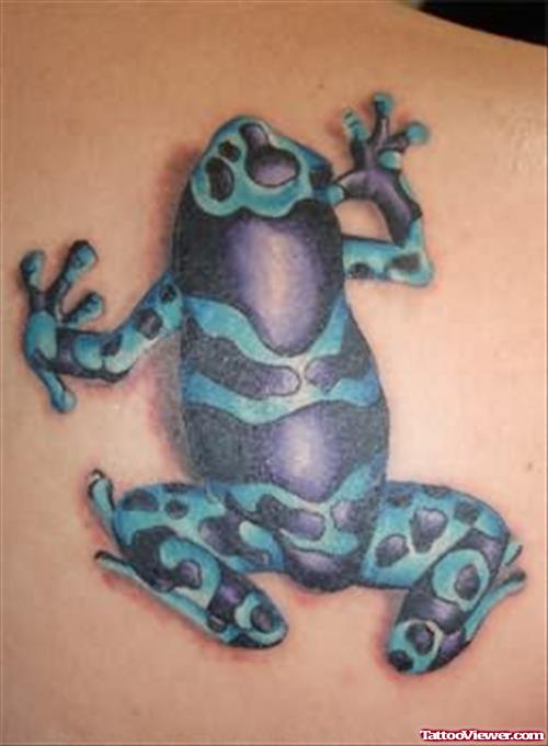 Dart Frog Tattoo On Back