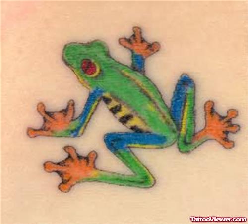 Tribal Frog Tattoo Picture