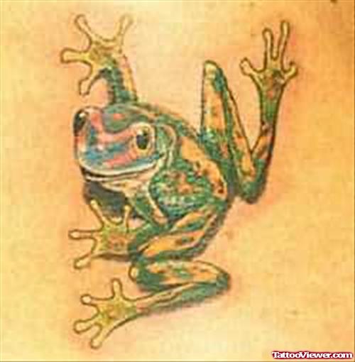 Dancing Frog Tattoo