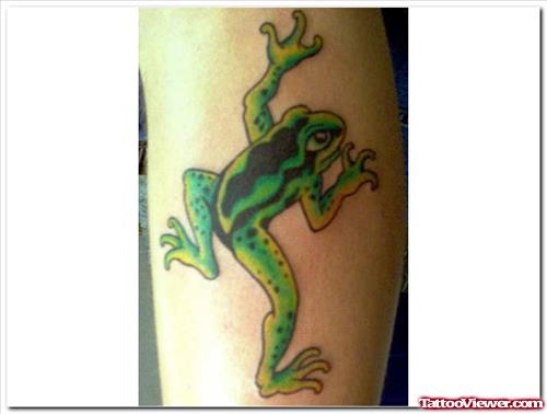 Frog Tattoo Designs On Leg
