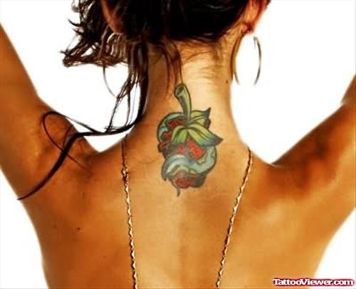 Audrina Fruit Tattoo On Back