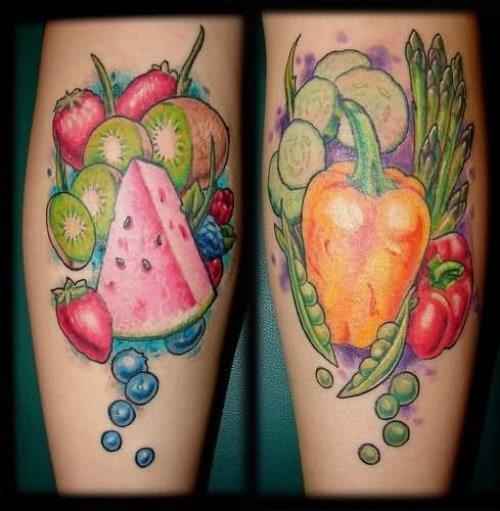 Evan Fruit Tattoos