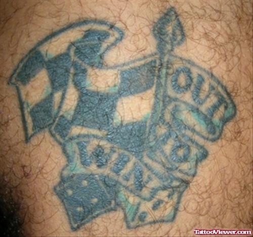 Awesome Gambling Tattoo For Men