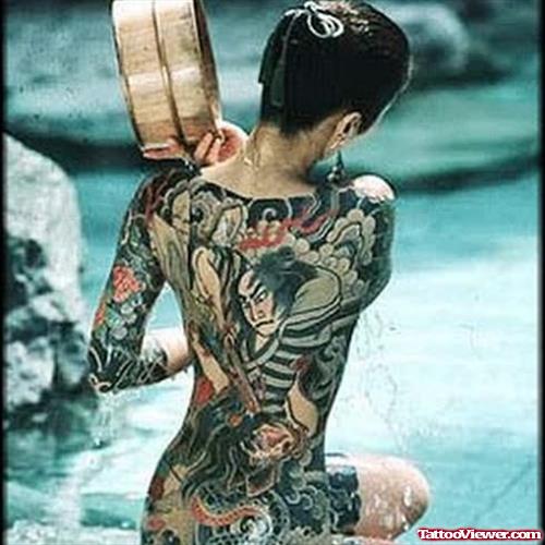 Gangsta Japaneses Girl Tattoo