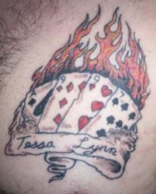 Burning Cards Tattoo