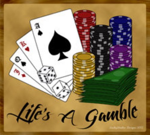 LifeвЂ™s A Gamble - Color Gambling Tattoo Design