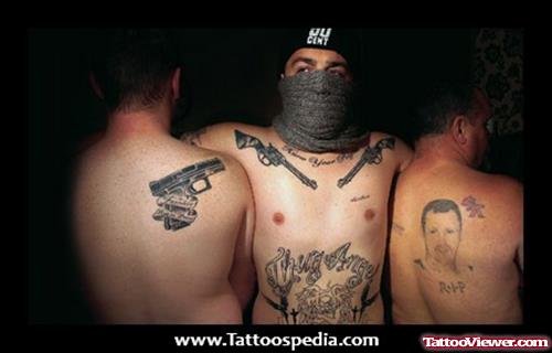 Gangsta Tattoo On Back On Chest