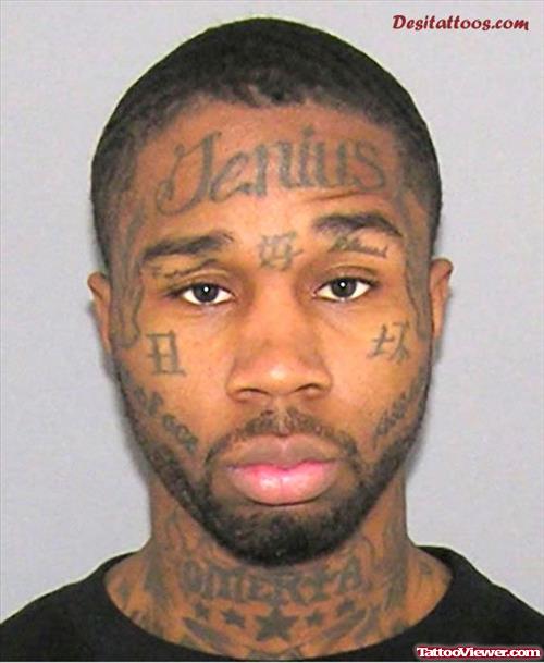 Gangster Face Tattoo