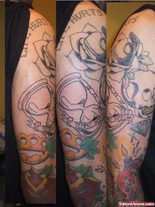 Beautiful Gangsta Tattoos On Sleeve